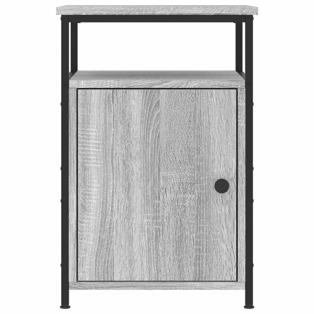 Nachtkastje 40x42x60 cm bewerkt hout grijs sonoma eikenkleurig Nachtkastjes | Creëer jouw Trendy Thuis | Gratis bezorgd & Retour | Trendy.nl