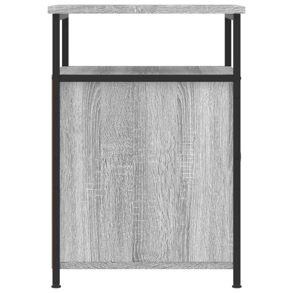 Nachtkastje 40x42x60 cm bewerkt hout grijs sonoma eikenkleurig Nachtkastjes | Creëer jouw Trendy Thuis | Gratis bezorgd & Retour | Trendy.nl