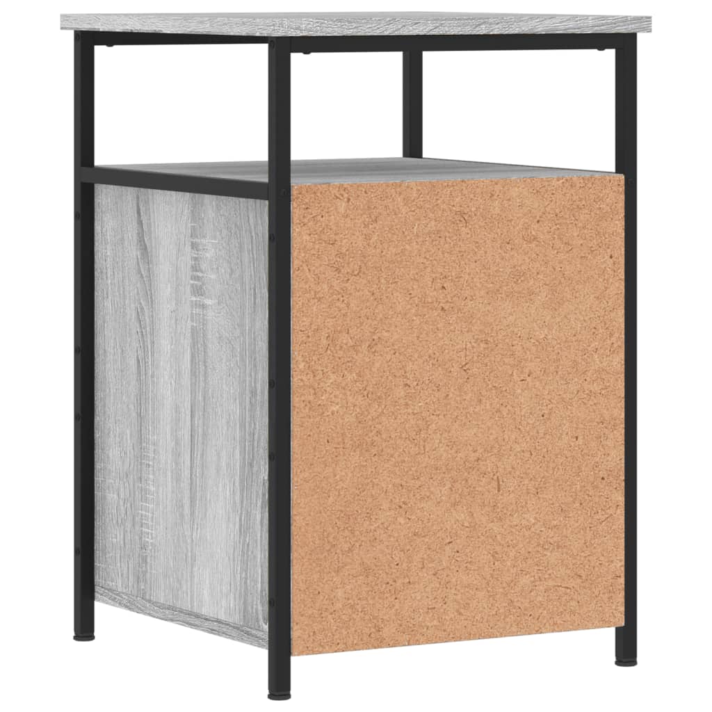 Nachtkastje 40x42x60 cm bewerkt hout grijs sonoma eikenkleurig Nachtkastjes | Creëer jouw Trendy Thuis | Gratis bezorgd & Retour | Trendy.nl