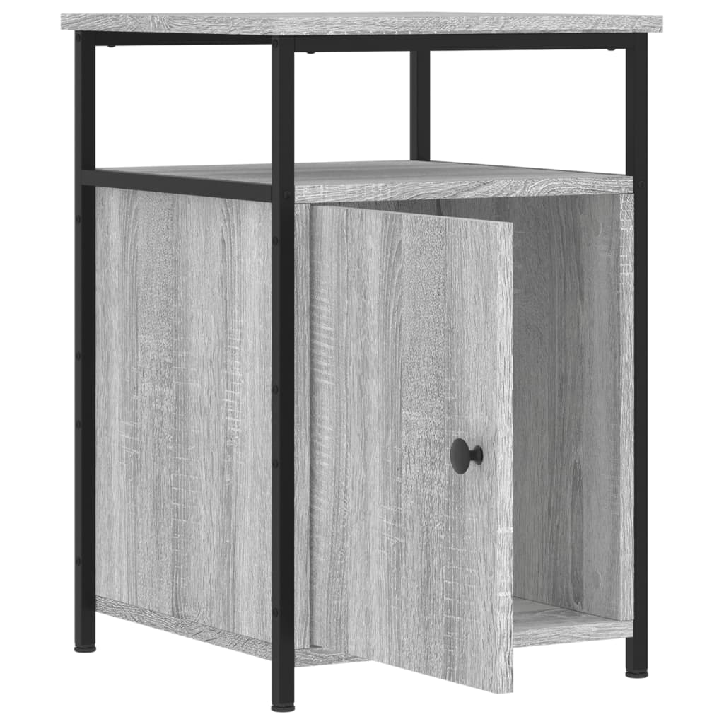 Nachtkastjes 2 st 40x42x60 cm bewerkt hout grijs sonoma eiken Nachtkastjes | Creëer jouw Trendy Thuis | Gratis bezorgd & Retour | Trendy.nl