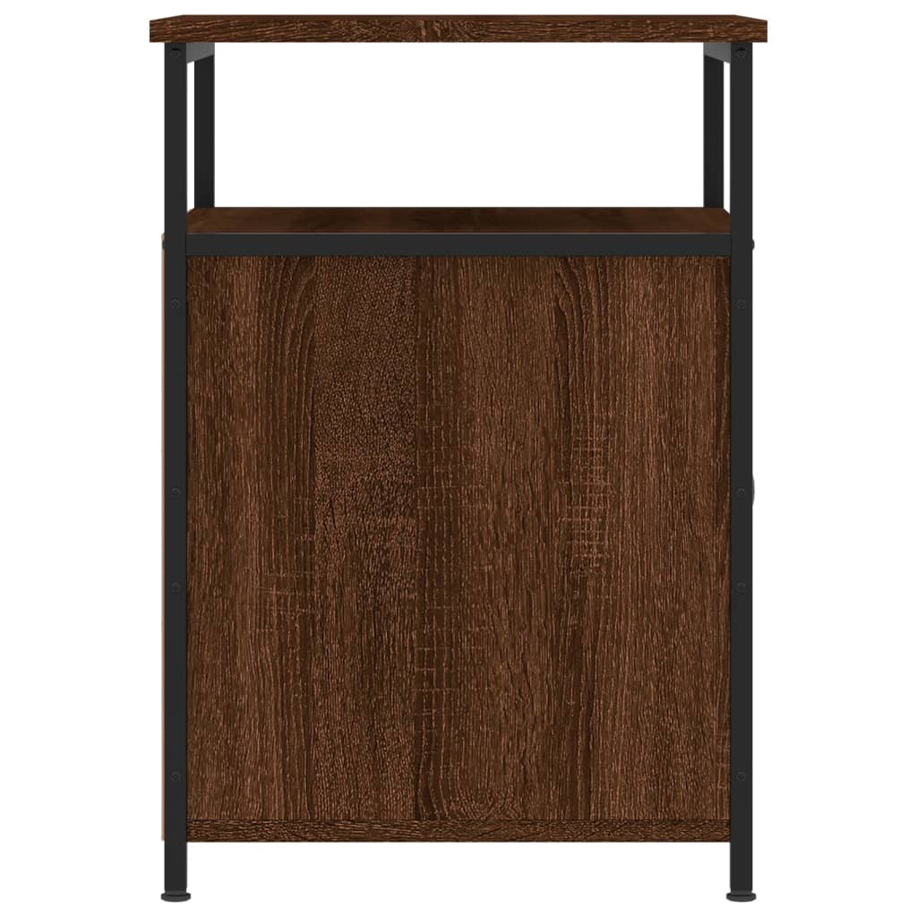 Nachtkastje 40x42x60 cm bewerkt hout bruin eikenkleur Nachtkastjes | Creëer jouw Trendy Thuis | Gratis bezorgd & Retour | Trendy.nl