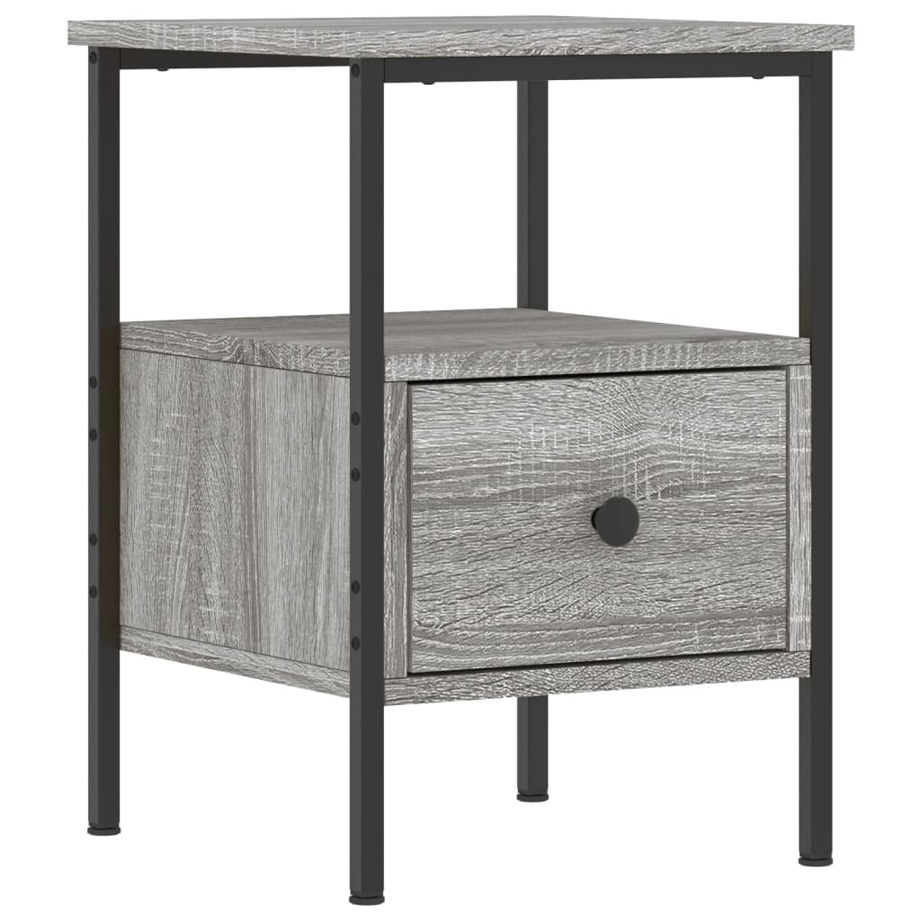 Nachtkastjes 2 st 34x36x50 cm bewerkt hout grijs sonoma eiken Nachtkastjes | Creëer jouw Trendy Thuis | Gratis bezorgd & Retour | Trendy.nl