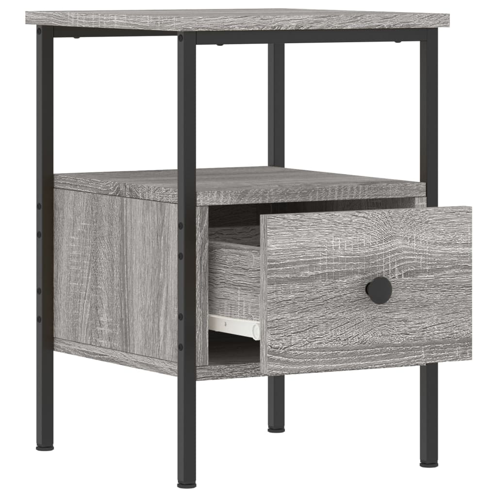 Nachtkastjes 2 st 34x36x50 cm bewerkt hout grijs sonoma eiken Nachtkastjes | Creëer jouw Trendy Thuis | Gratis bezorgd & Retour | Trendy.nl