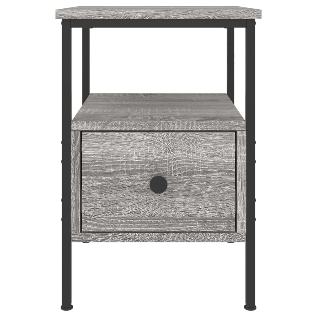 Nachtkastjes 2 st 34x36x50 cm bewerkt hout grijs sonoma eiken Nachtkastjes | Creëer jouw Trendy Thuis | Gratis bezorgd & Retour | Trendy.nl