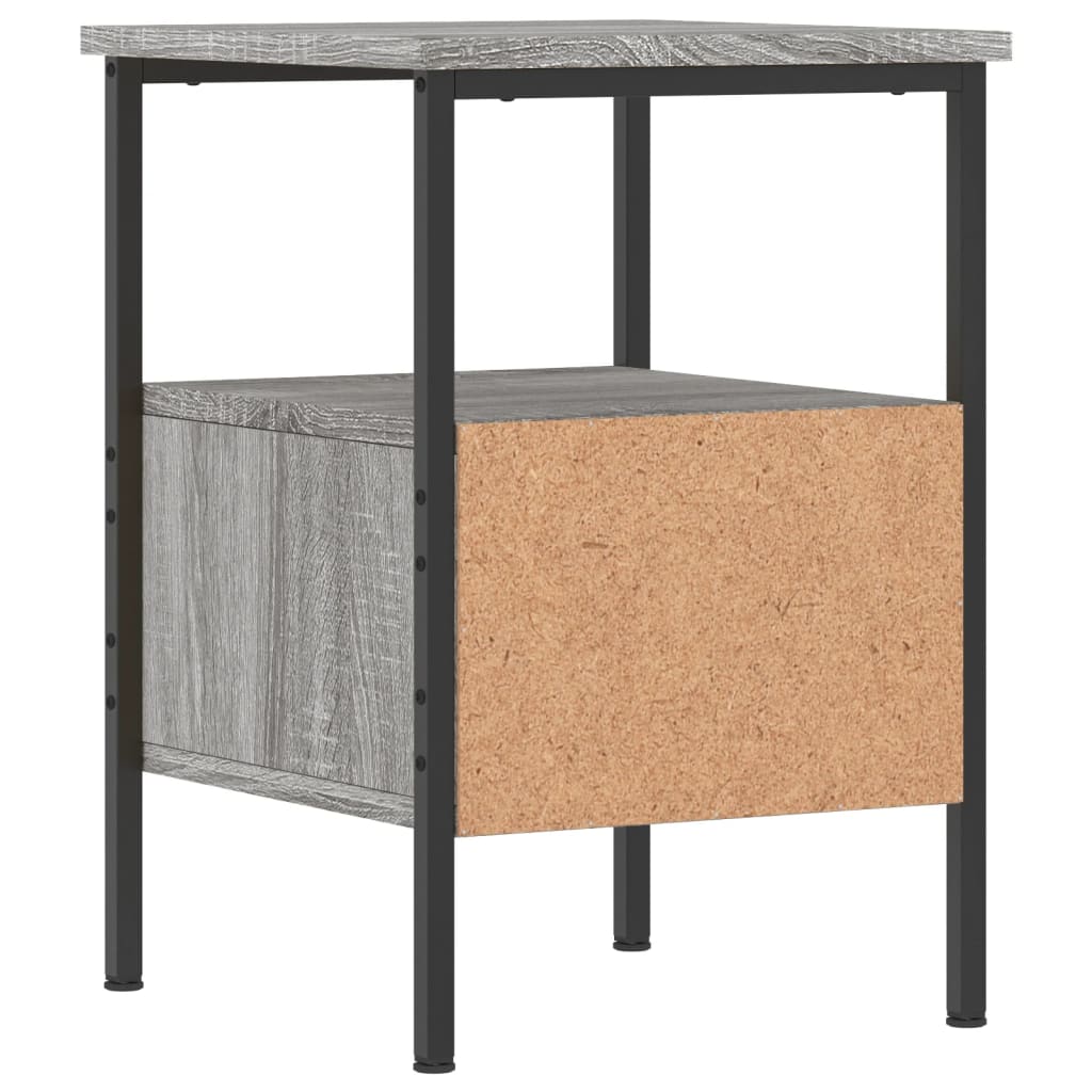 Nachtkastjes 2 st 34x36x50 cm bewerkt hout grijs sonoma eiken Nachtkastjes | Creëer jouw Trendy Thuis | Gratis bezorgd & Retour | Trendy.nl