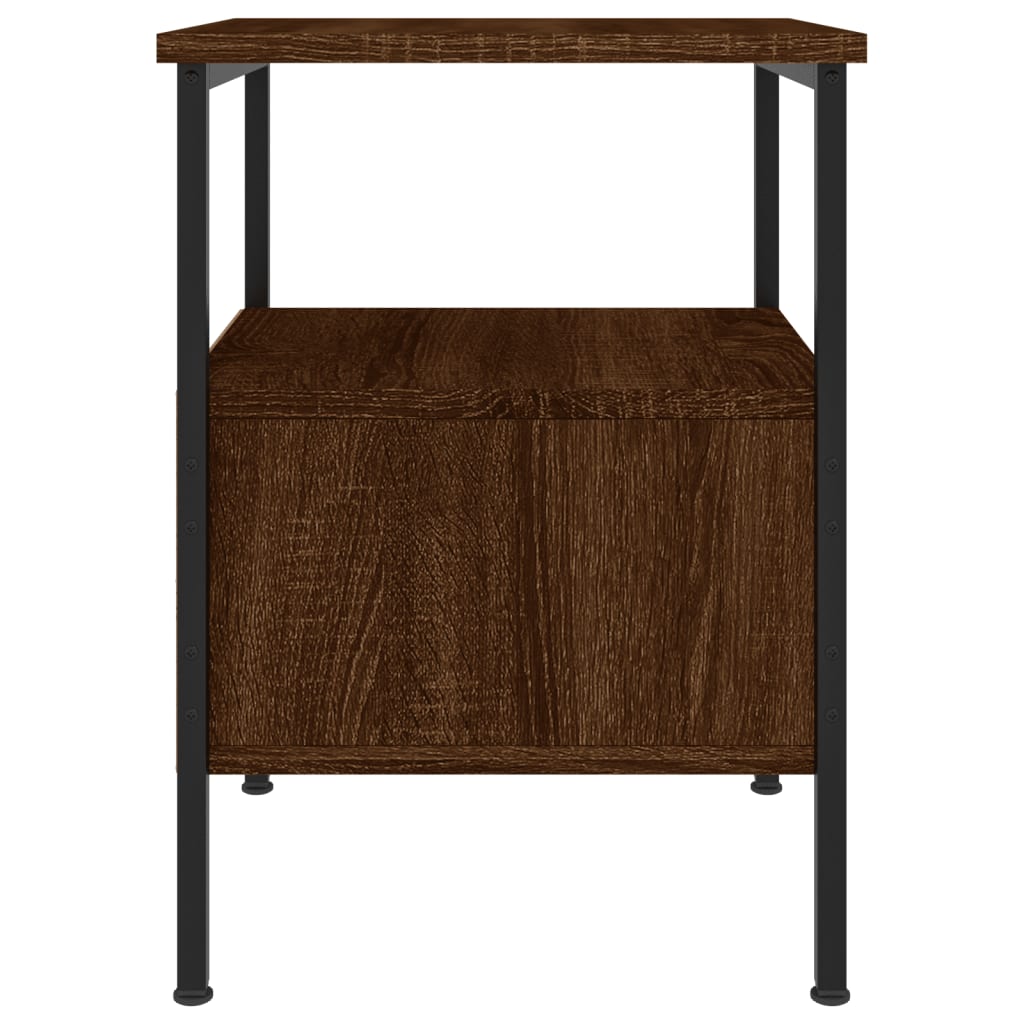 Nachtkastjes 2 st 34x36x50 cm bewerkt hout bruin eikenkleur Nachtkastjes | Creëer jouw Trendy Thuis | Gratis bezorgd & Retour | Trendy.nl