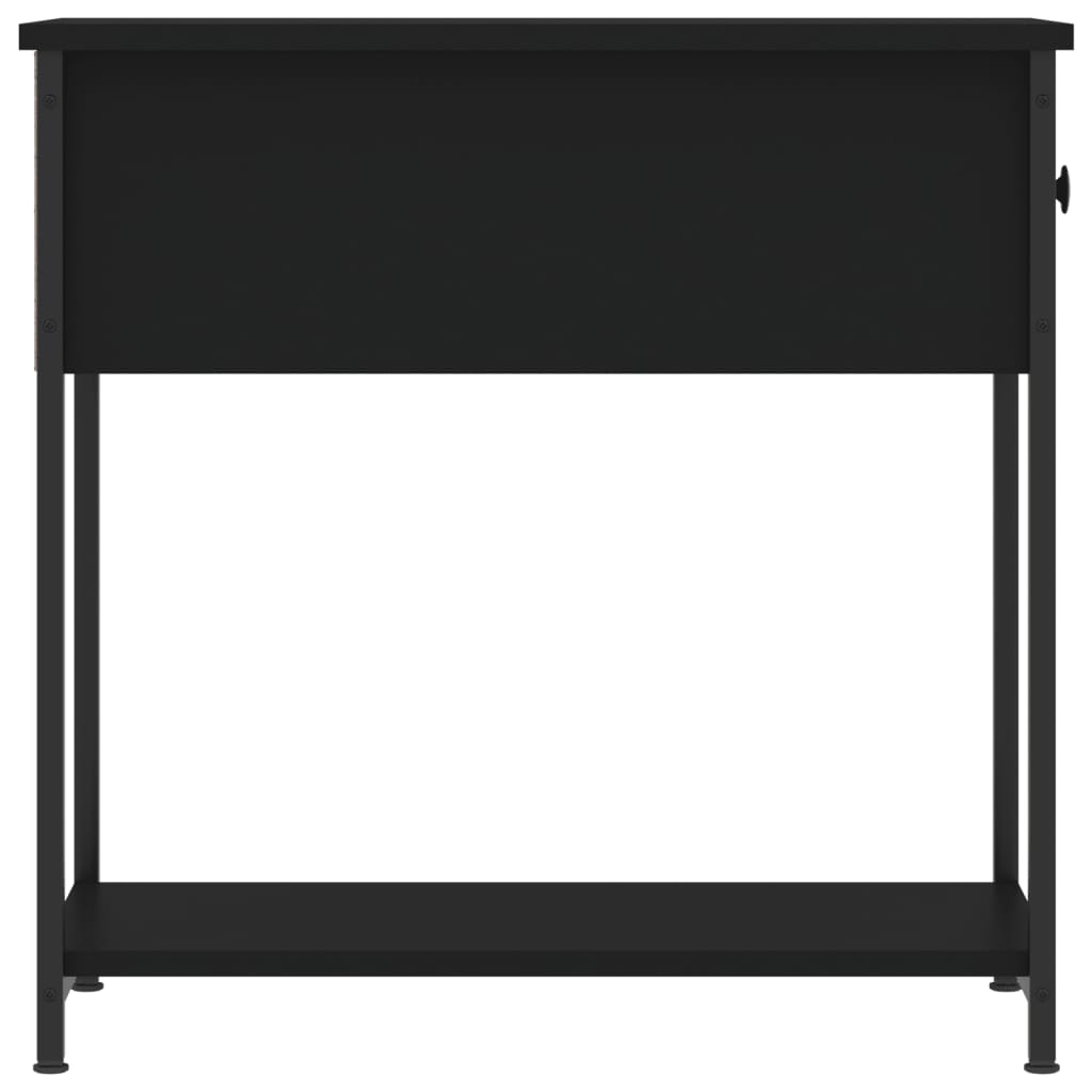 Nachtkastje 30x60x60 cm bewerkt hout zwart Nachtkastjes | Creëer jouw Trendy Thuis | Gratis bezorgd & Retour | Trendy.nl