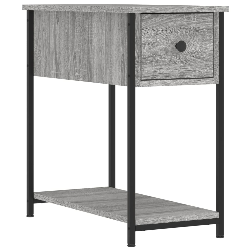 Nachtkastje 30x60x60 cm bewerkt hout grijs sonoma eikenkleurig Nachtkastjes | Creëer jouw Trendy Thuis | Gratis bezorgd & Retour | Trendy.nl