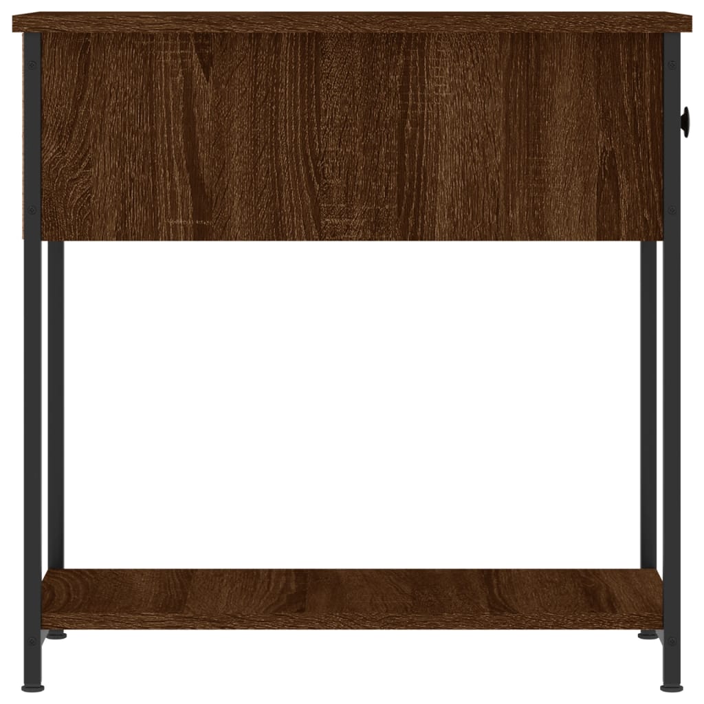 Nachtkastje 30x60x60 cm bewerkt hout bruin eikenkleur Nachtkastjes | Creëer jouw Trendy Thuis | Gratis bezorgd & Retour | Trendy.nl