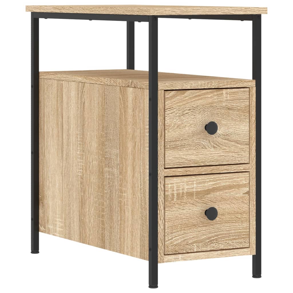 Nachtkastjes 2 st 30x60x60 cm bewerkt hout sonoma eikenkleurig Nachtkastjes | Creëer jouw Trendy Thuis | Gratis bezorgd & Retour | Trendy.nl