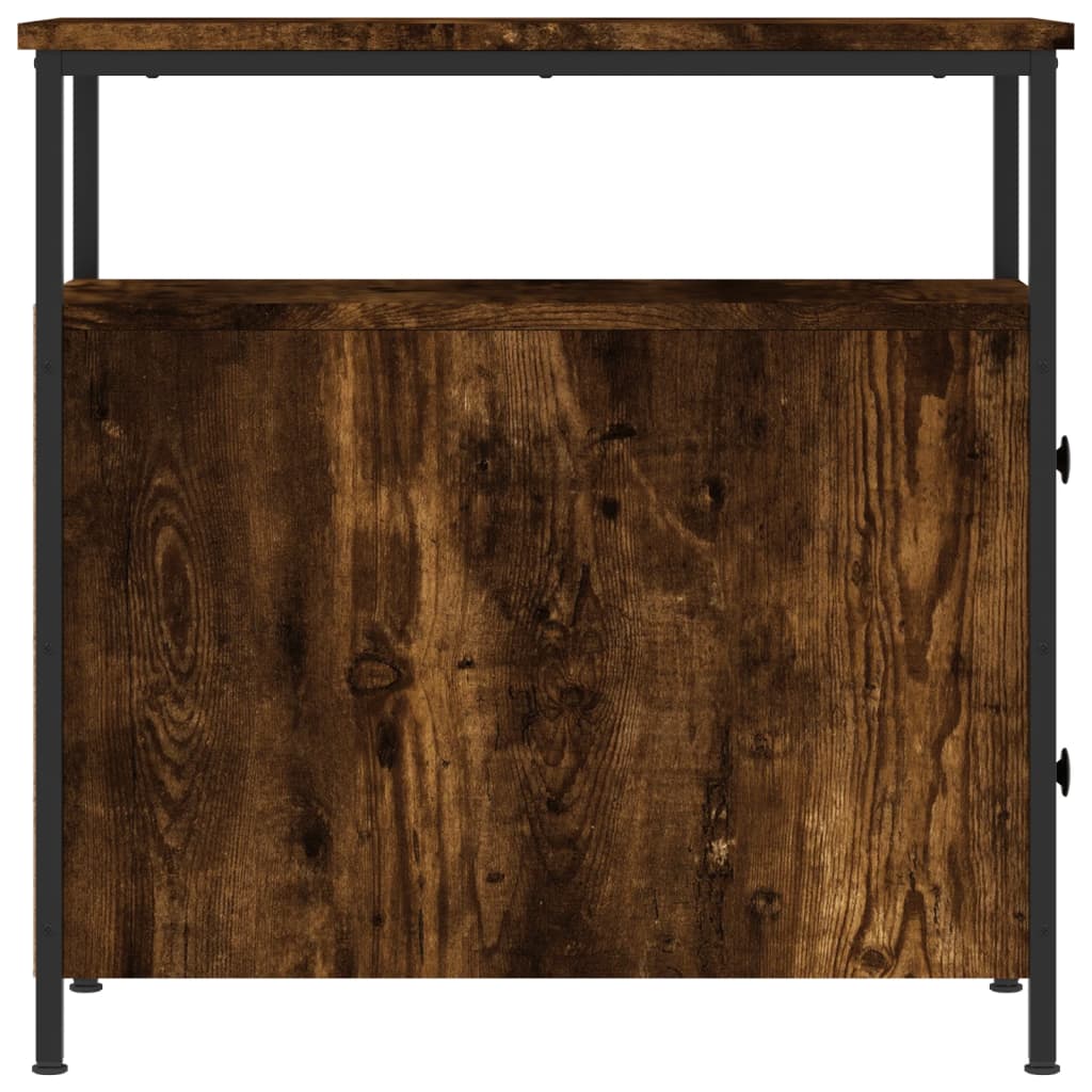 Nachtkastje 30x60x60 cm bewerkt hout gerookt eikenkleurig Nachtkastjes | Creëer jouw Trendy Thuis | Gratis bezorgd & Retour | Trendy.nl