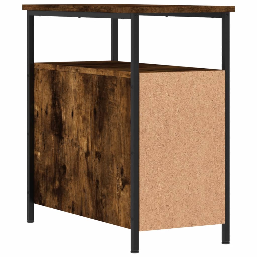 Nachtkastje 30x60x60 cm bewerkt hout gerookt eikenkleurig Nachtkastjes | Creëer jouw Trendy Thuis | Gratis bezorgd & Retour | Trendy.nl