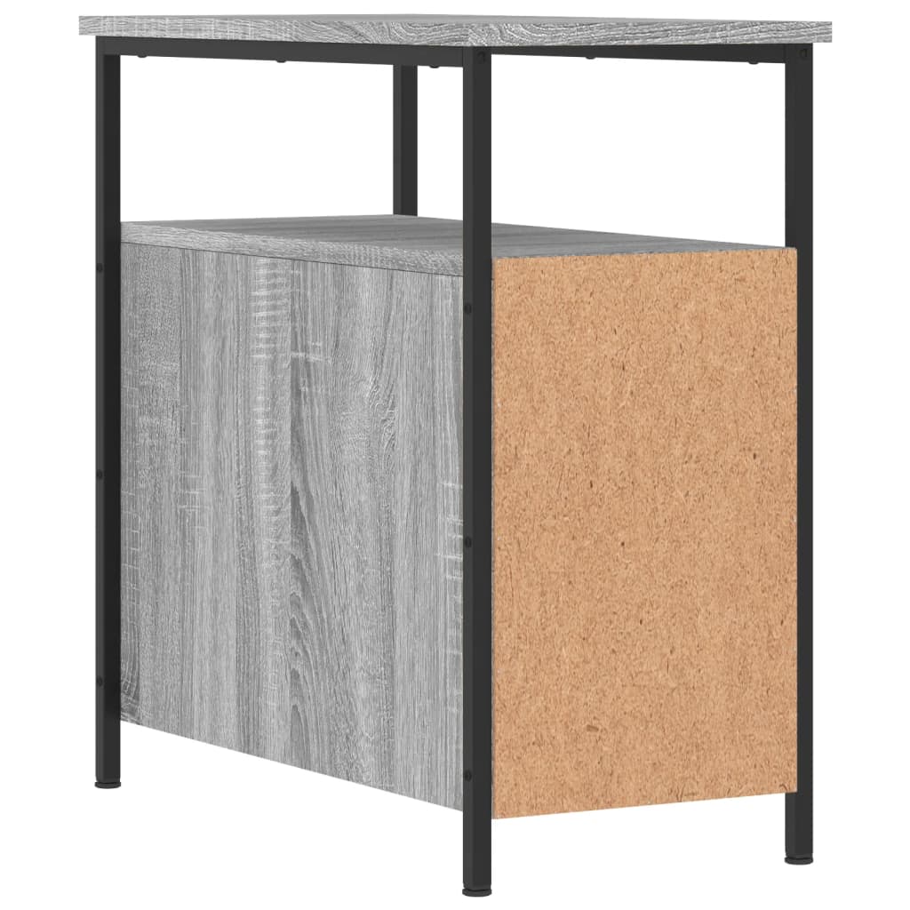 Nachtkastje 30x60x60 cm bewerkt hout grijs sonoma eikenkleurig Nachtkastjes | Creëer jouw Trendy Thuis | Gratis bezorgd & Retour | Trendy.nl