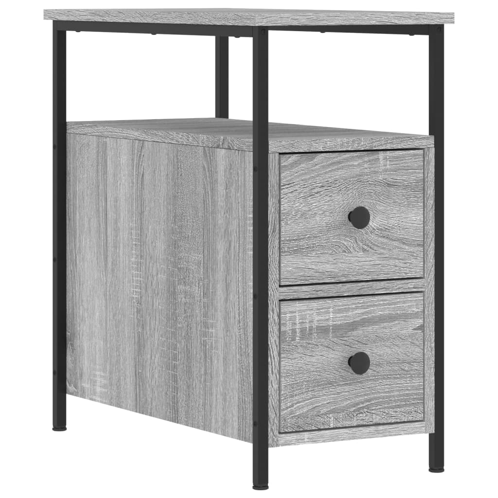 Nachtkastjes 2 st 30x60x60 cm bewerkt hout grijs sonoma eiken Nachtkastjes | Creëer jouw Trendy Thuis | Gratis bezorgd & Retour | Trendy.nl