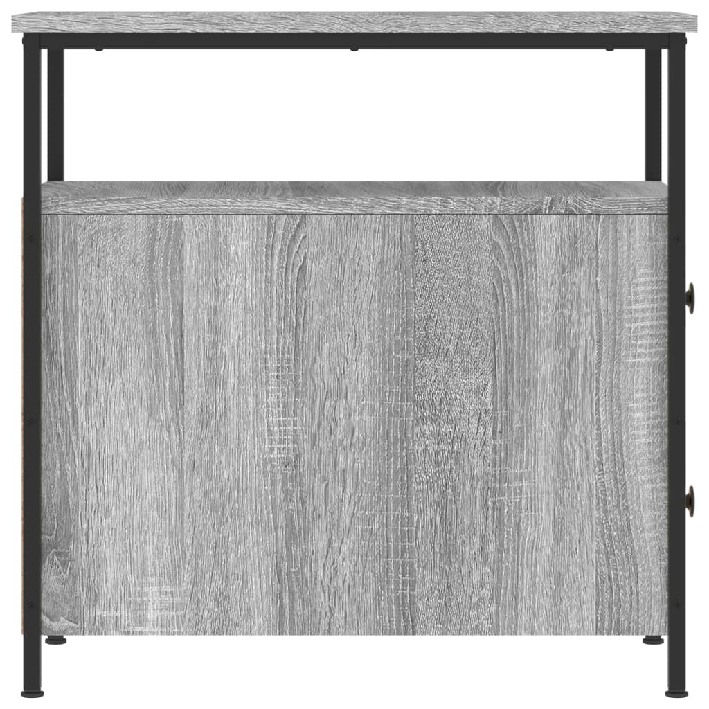 Nachtkastjes 2 st 30x60x60 cm bewerkt hout grijs sonoma eiken Nachtkastjes | Creëer jouw Trendy Thuis | Gratis bezorgd & Retour | Trendy.nl