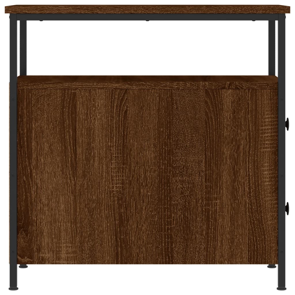 Nachtkastje 30x60x60 cm bewerkt hout bruin eikenkleur Nachtkastjes | Creëer jouw Trendy Thuis | Gratis bezorgd & Retour | Trendy.nl
