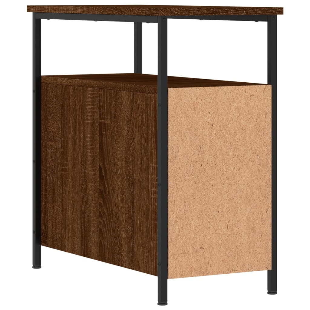 Nachtkastje 30x60x60 cm bewerkt hout bruin eikenkleur Nachtkastjes | Creëer jouw Trendy Thuis | Gratis bezorgd & Retour | Trendy.nl