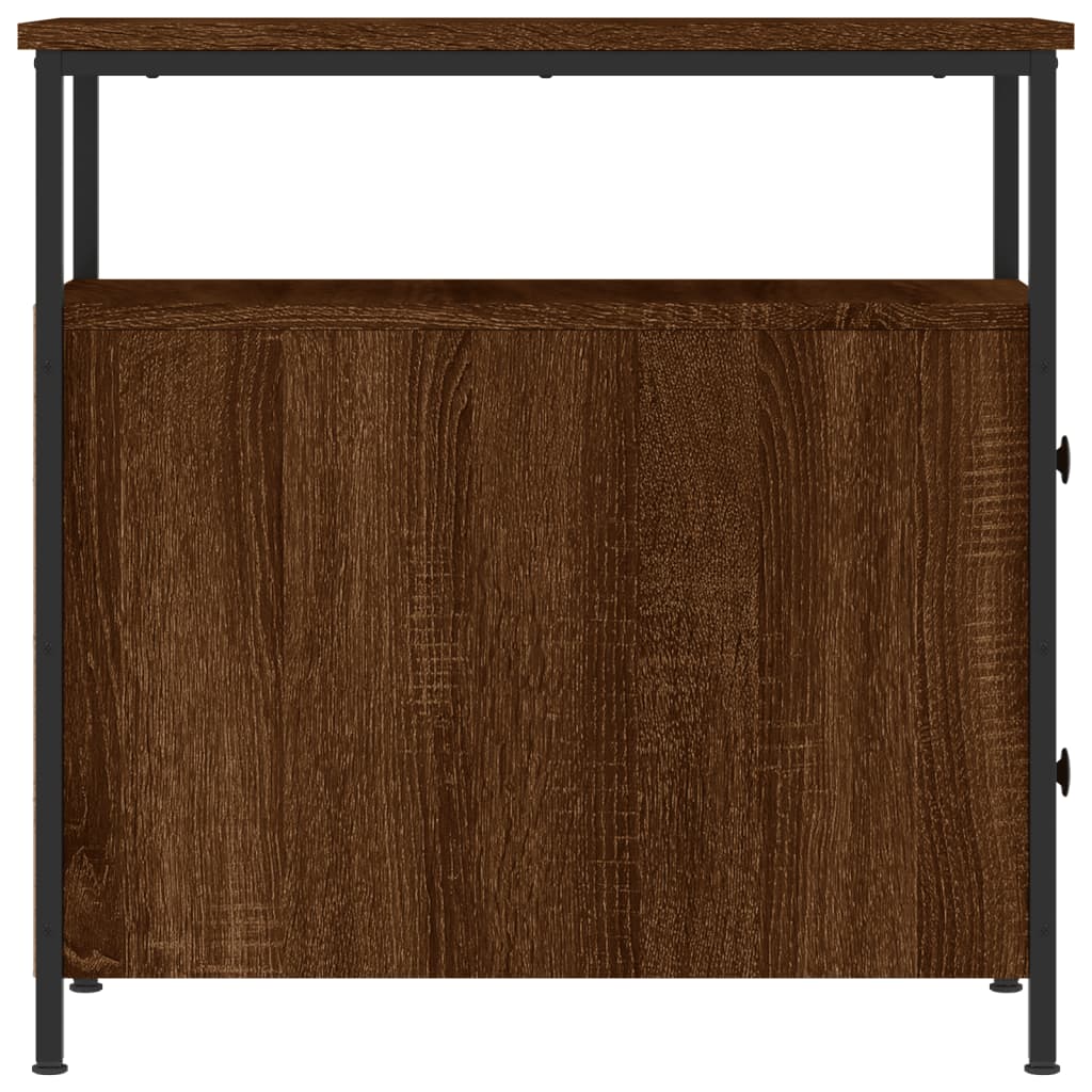 Nachtkastjes 2 st 30x60x60 cm bewerkt hout bruin eikenkleur Nachtkastjes | Creëer jouw Trendy Thuis | Gratis bezorgd & Retour | Trendy.nl