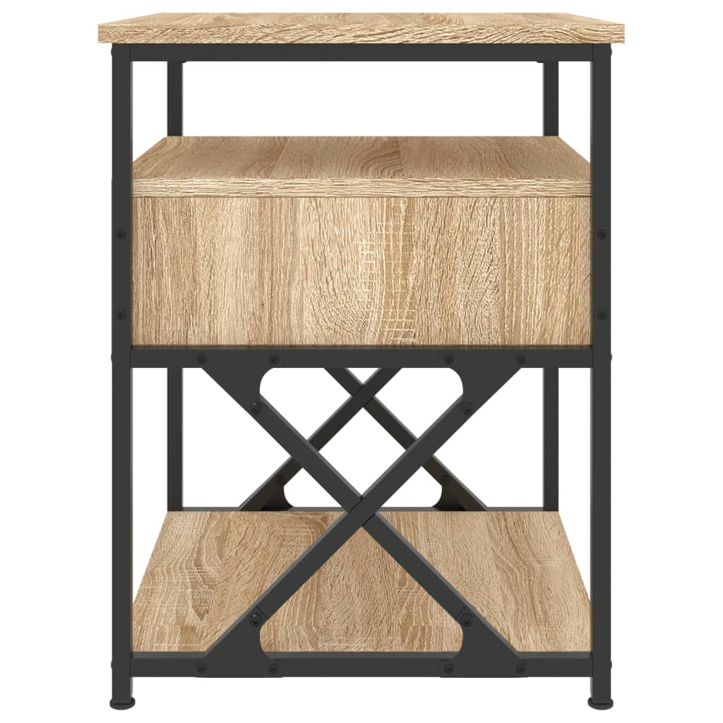 Nachtkastjes 2 st 40x42x55 cm bewerkt hout sonoma eikenkleurig Nachtkastjes | Creëer jouw Trendy Thuis | Gratis bezorgd & Retour | Trendy.nl