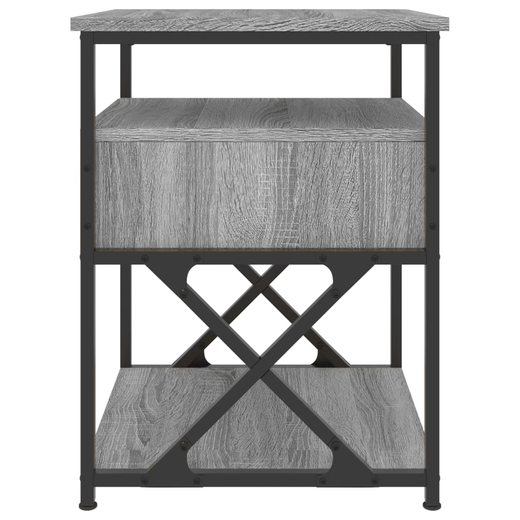 Nachtkastjes 2 st 40x42x55 cm bewerkt hout grijs sonoma eiken Nachtkastjes | Creëer jouw Trendy Thuis | Gratis bezorgd & Retour | Trendy.nl