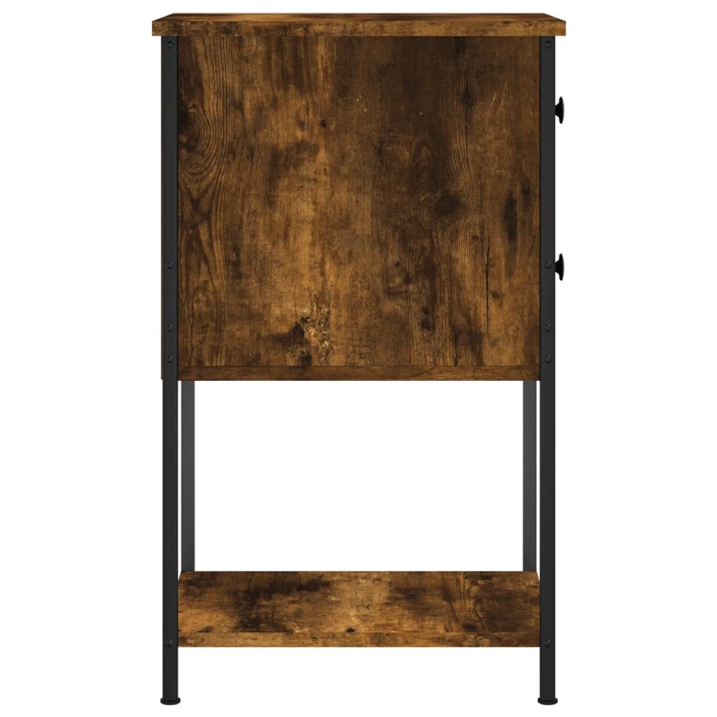 Nachtkastjes 2 st 32x42x70 cm bewerkt hout gerookt eikenkleurig Nachtkastjes | Creëer jouw Trendy Thuis | Gratis bezorgd & Retour | Trendy.nl