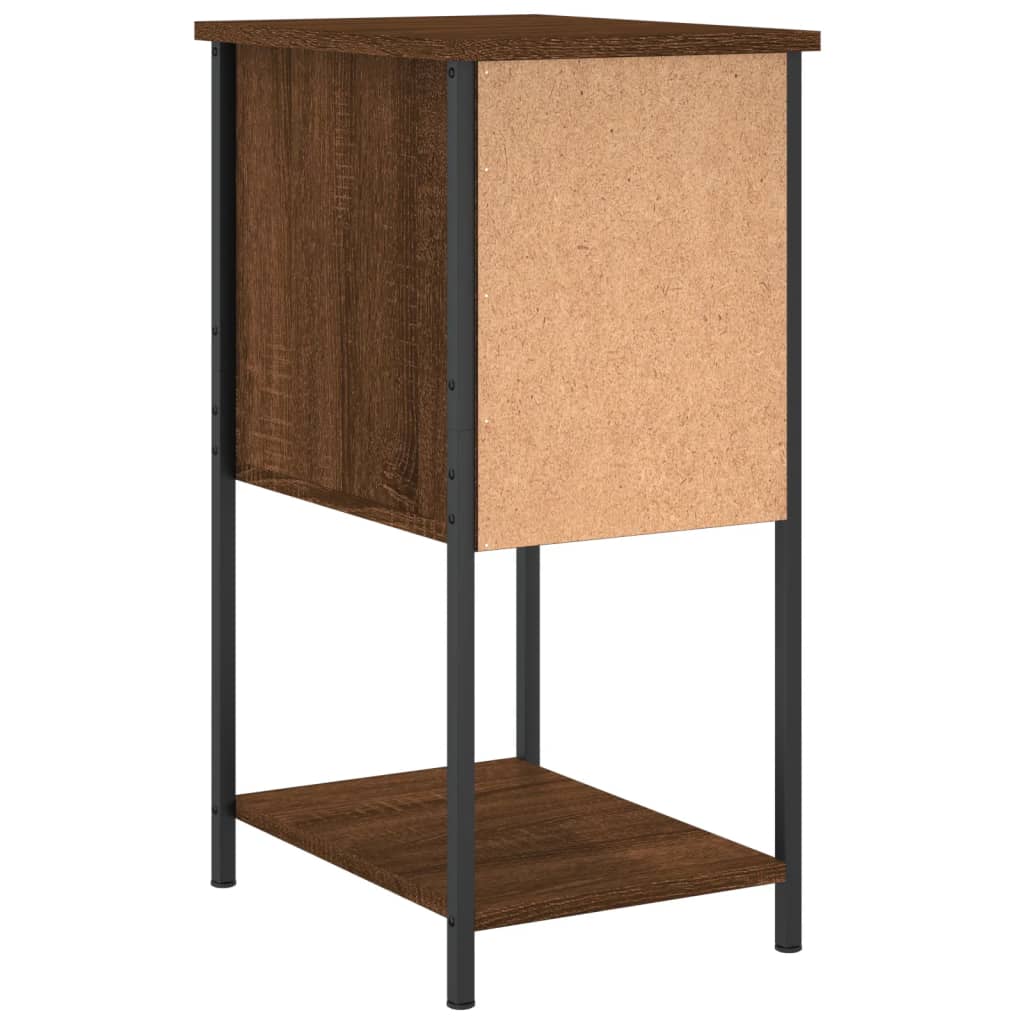 Nachtkastje 32x42x70 cm bewerkt hout bruin eikenkleur Nachtkastjes | Creëer jouw Trendy Thuis | Gratis bezorgd & Retour | Trendy.nl