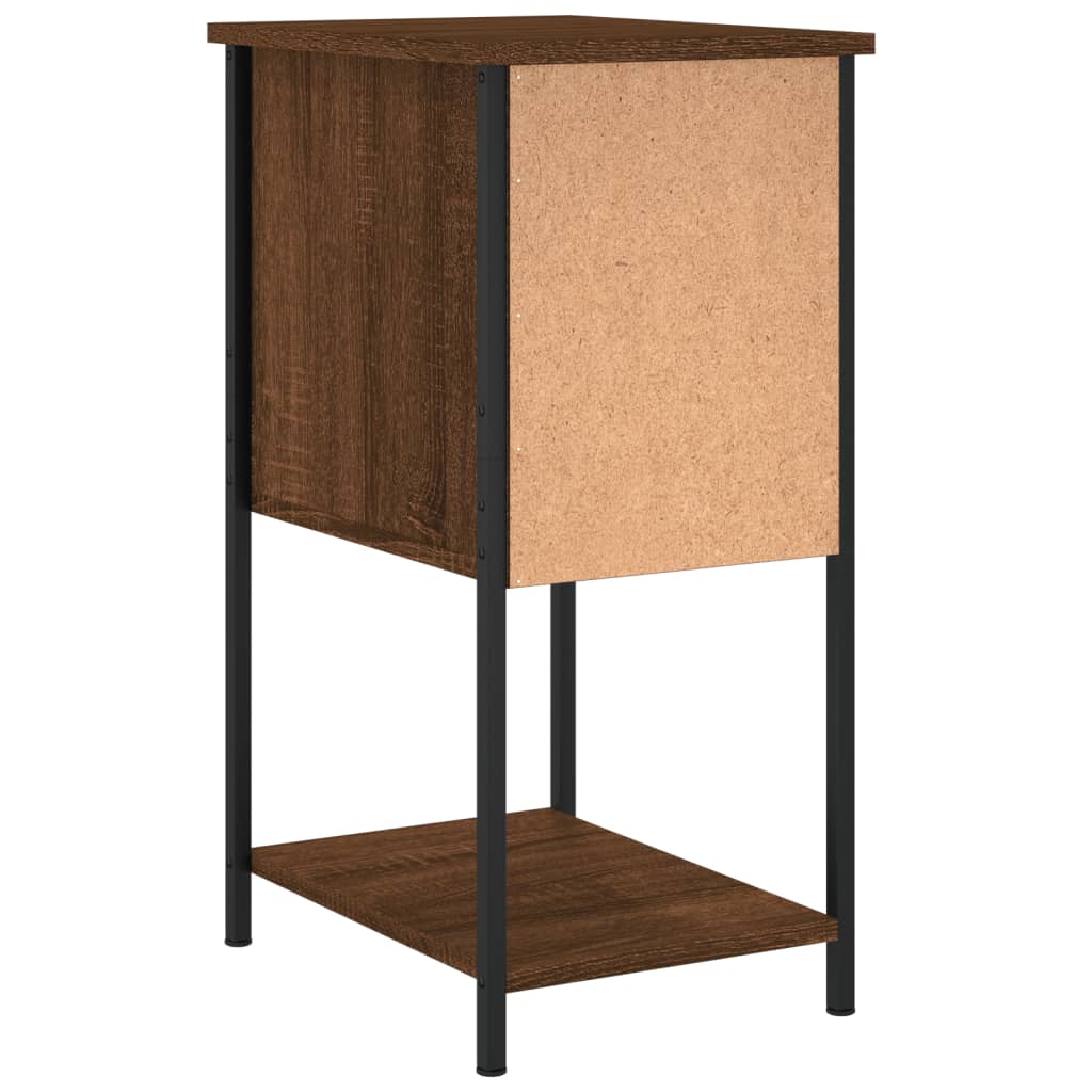 Nachtkastjes 2 st 32x42x70 cm bewerkt hout bruin eikenkleur Nachtkastjes | Creëer jouw Trendy Thuis | Gratis bezorgd & Retour | Trendy.nl