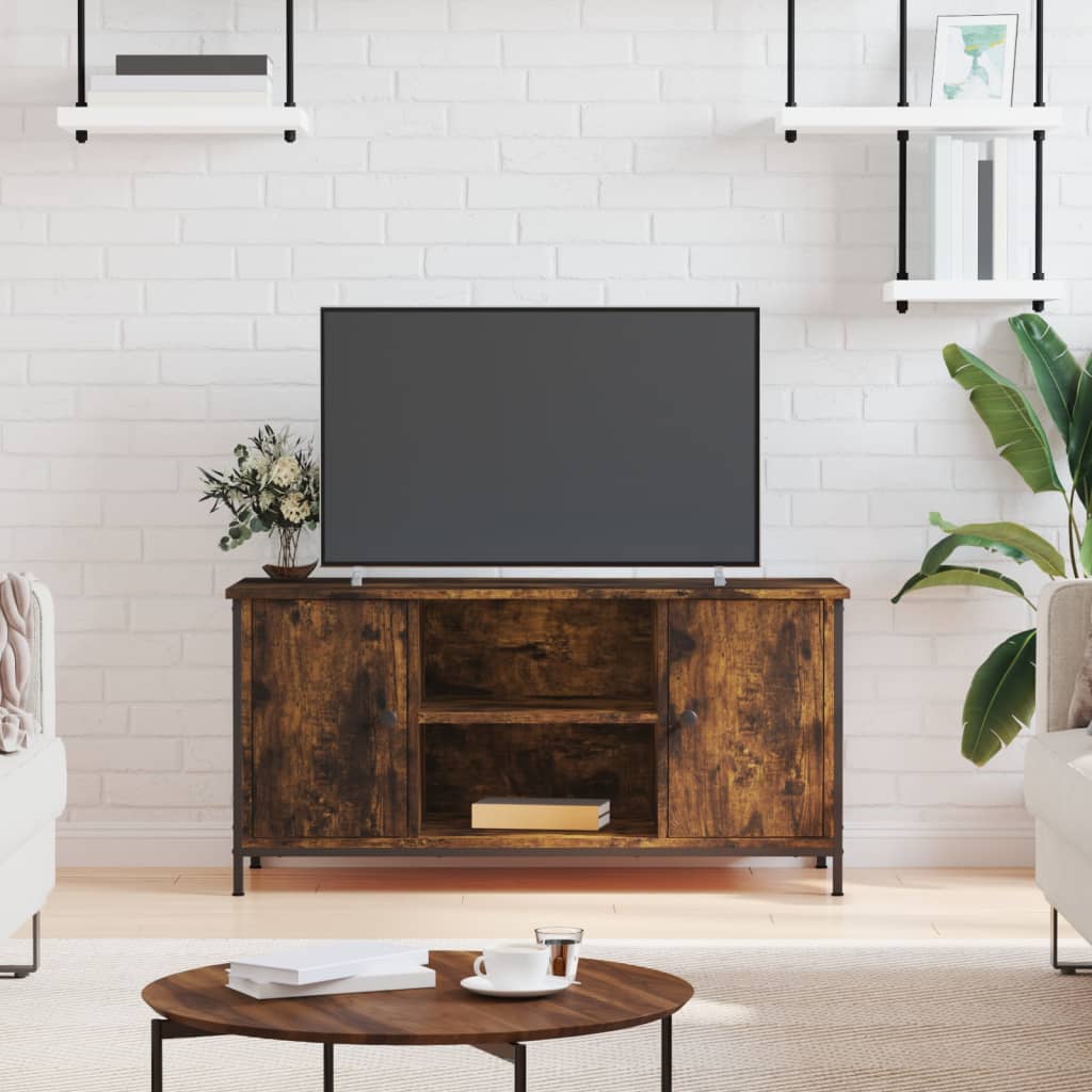 Moderne Tv-meubel van gerookt eikenhout - 100x40x50 cm Tv-meubels | Creëer jouw Trendy Thuis | Gratis bezorgd & Retour | Trendy.nl