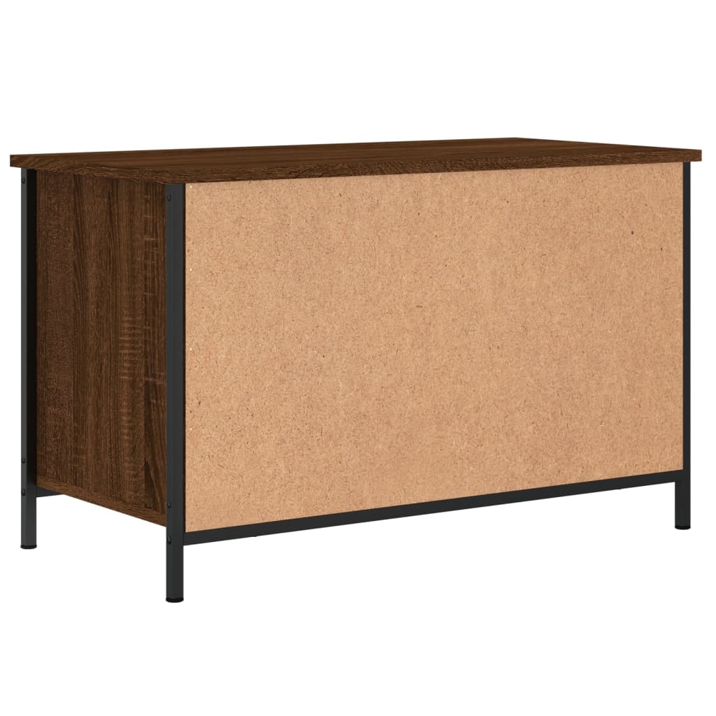 Stijlvol Tv-meubel van bewerkt hout in bruin eikenkleur, 80x40x50 cm Tv-meubels | Creëer jouw Trendy Thuis | Gratis bezorgd & Retour | Trendy.nl