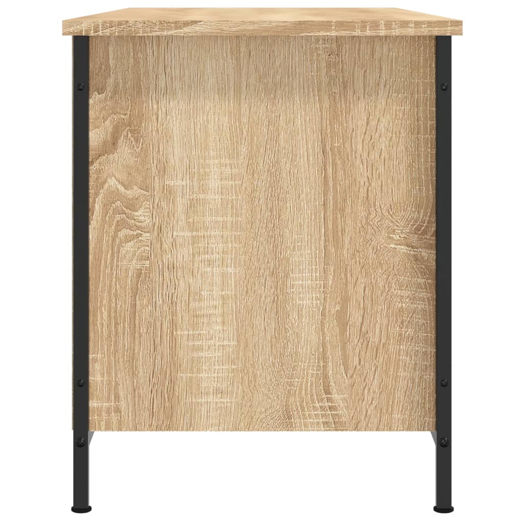 Stijlvol Tv-meubel van bewerkt hout in sonoma eikenkleur - afmetingen: 100x40x50 cm Tv-meubels | Creëer jouw Trendy Thuis | Gratis bezorgd & Retour | Trendy.nl