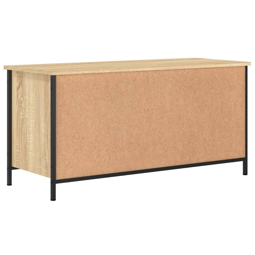 Stijlvol Tv-meubel van bewerkt hout in sonoma eikenkleur - afmetingen: 100x40x50 cm Tv-meubels | Creëer jouw Trendy Thuis | Gratis bezorgd & Retour | Trendy.nl