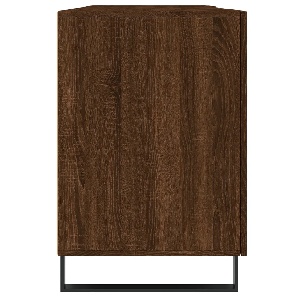 Bruin eikenkleurig bureau - 140x50x75 cm - van bewerkt hout