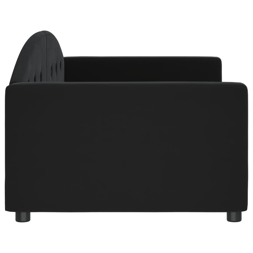 Slaapbank 90x200 cm fluweel zwart Bedden & bedframes | Creëer jouw Trendy Thuis | Gratis bezorgd & Retour | Trendy.nl