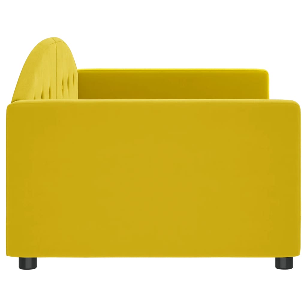 Slaapbank 90x200 cm fluweel geel Bedden & bedframes | Creëer jouw Trendy Thuis | Gratis bezorgd & Retour | Trendy.nl