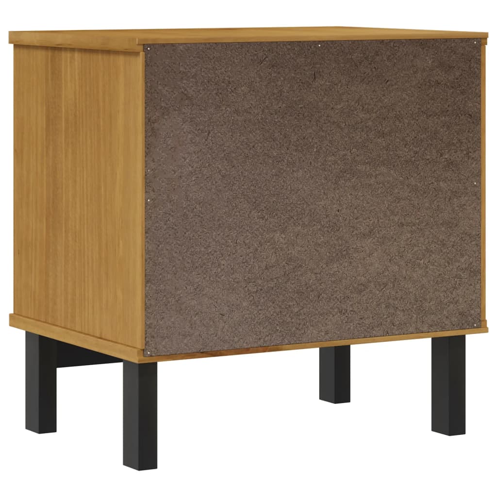 Nachtkastje FLAM 49x35x50 cm massief grenenhout Nachtkastjes | Creëer jouw Trendy Thuis | Gratis bezorgd & Retour | Trendy.nl