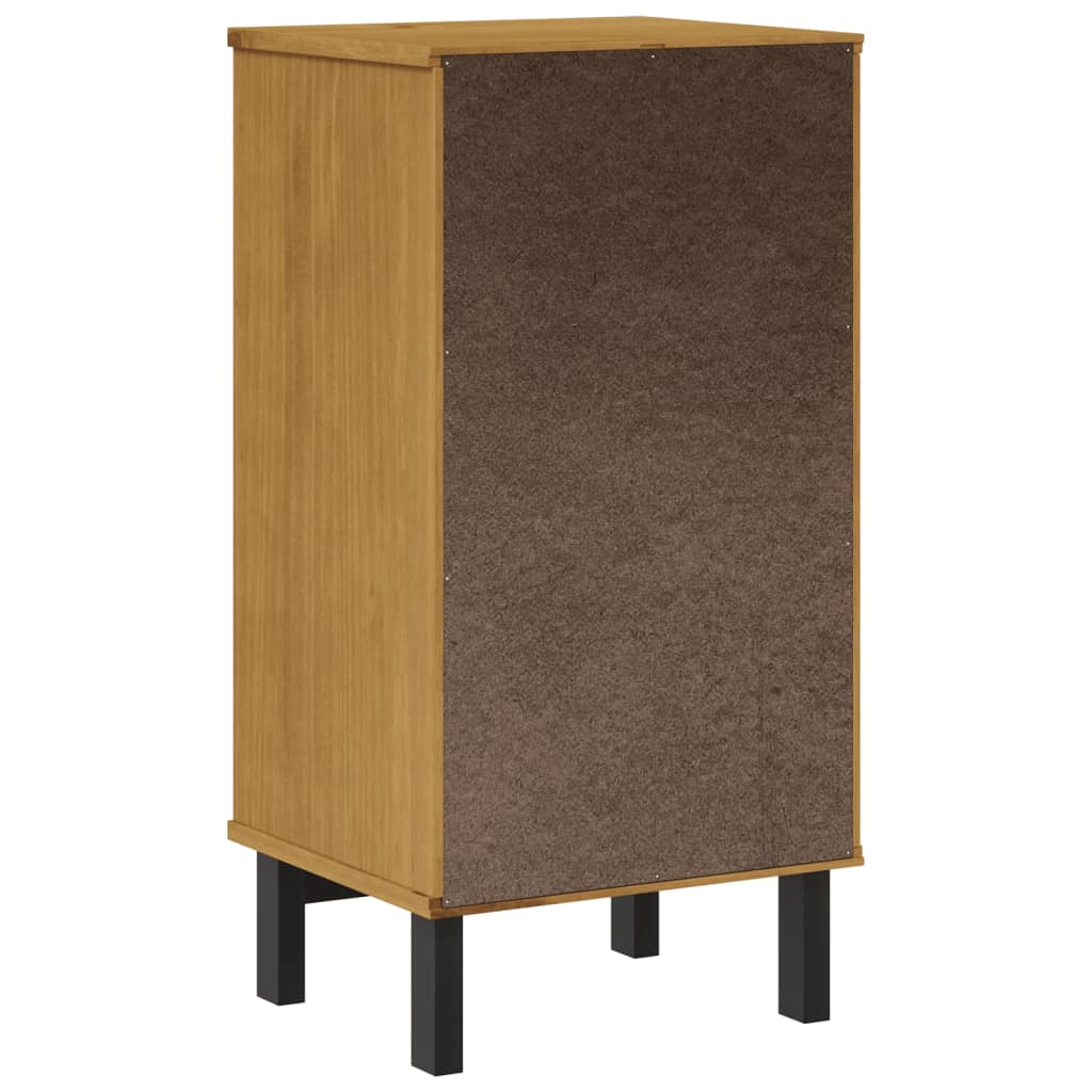 Nachtkastje FLAM 40x35x80 cm massief grenenhout Nachtkastjes | Creëer jouw Trendy Thuis | Gratis bezorgd & Retour | Trendy.nl