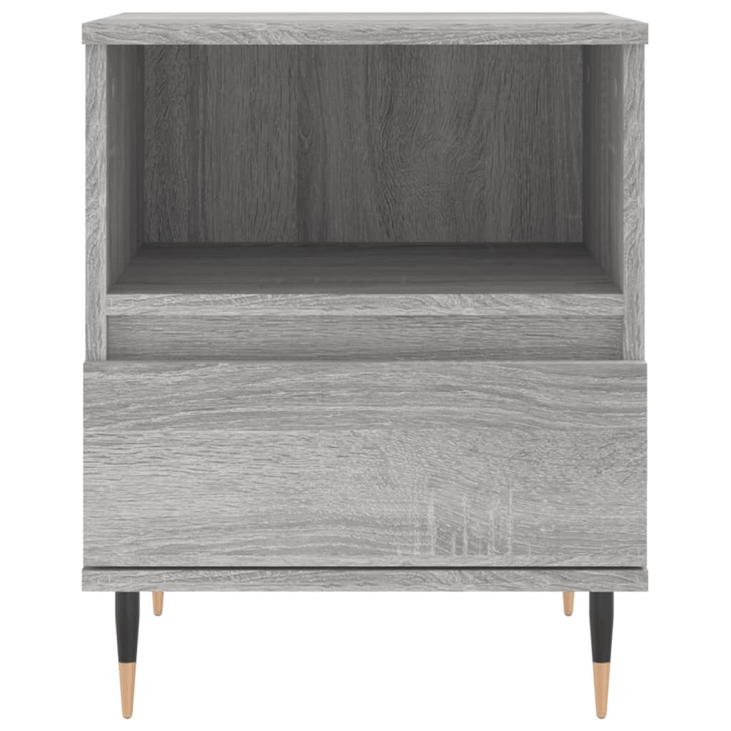 Nachtkastje 40x35x50 cm bewerkt hout grijs sonoma eikenkleurig Nachtkastjes | Creëer jouw Trendy Thuis | Gratis bezorgd & Retour | Trendy.nl