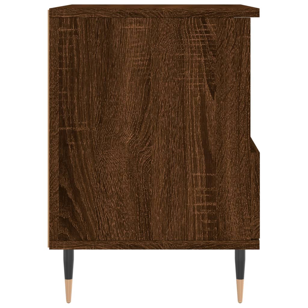 Nachtkastjes 2 st 40x35x50 cm bewerkt hout bruin eikenkleur Nachtkastjes | Creëer jouw Trendy Thuis | Gratis bezorgd & Retour | Trendy.nl