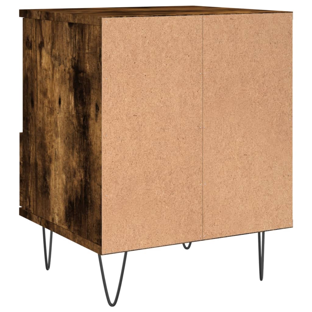 Nachtkastjes 2 st 40x35x50 cm bewerkt hout gerookt eikenkleurig Nachtkastjes | Creëer jouw Trendy Thuis | Gratis bezorgd & Retour | Trendy.nl