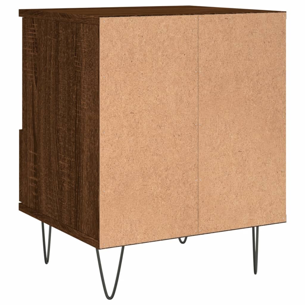 Nachtkastjes 2 st 40x35x50 cm bewerkt hout bruin eikenkleur Nachtkastjes | Creëer jouw Trendy Thuis | Gratis bezorgd & Retour | Trendy.nl