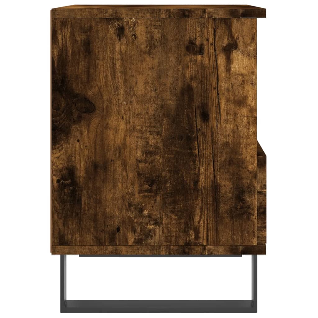 Nachtkastje 40x35x50 cm bewerkt hout gerookt eikenkleurig Nachtkastjes | Creëer jouw Trendy Thuis | Gratis bezorgd & Retour | Trendy.nl