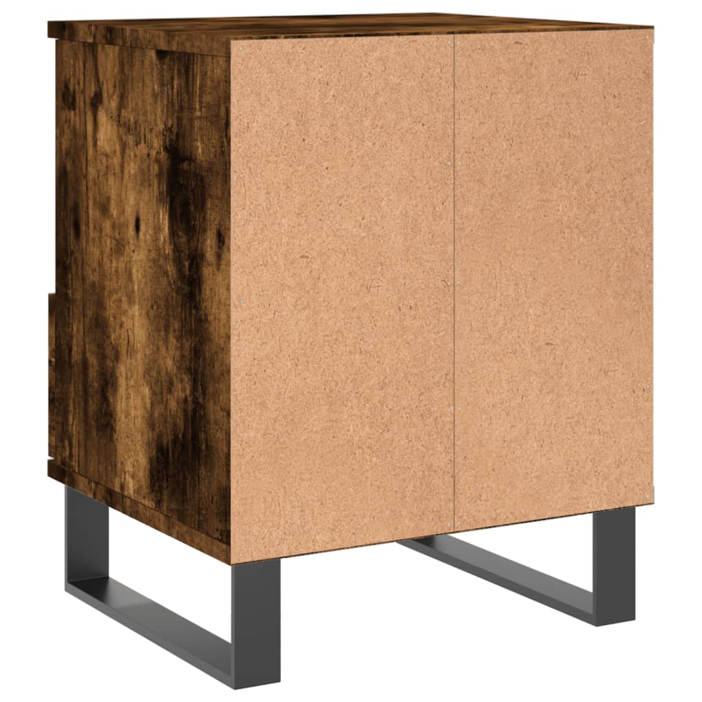 Nachtkastjes 2 st 40x35x50 cm bewerkt hout gerookt eikenkleurig Nachtkastjes | Creëer jouw Trendy Thuis | Gratis bezorgd & Retour | Trendy.nl