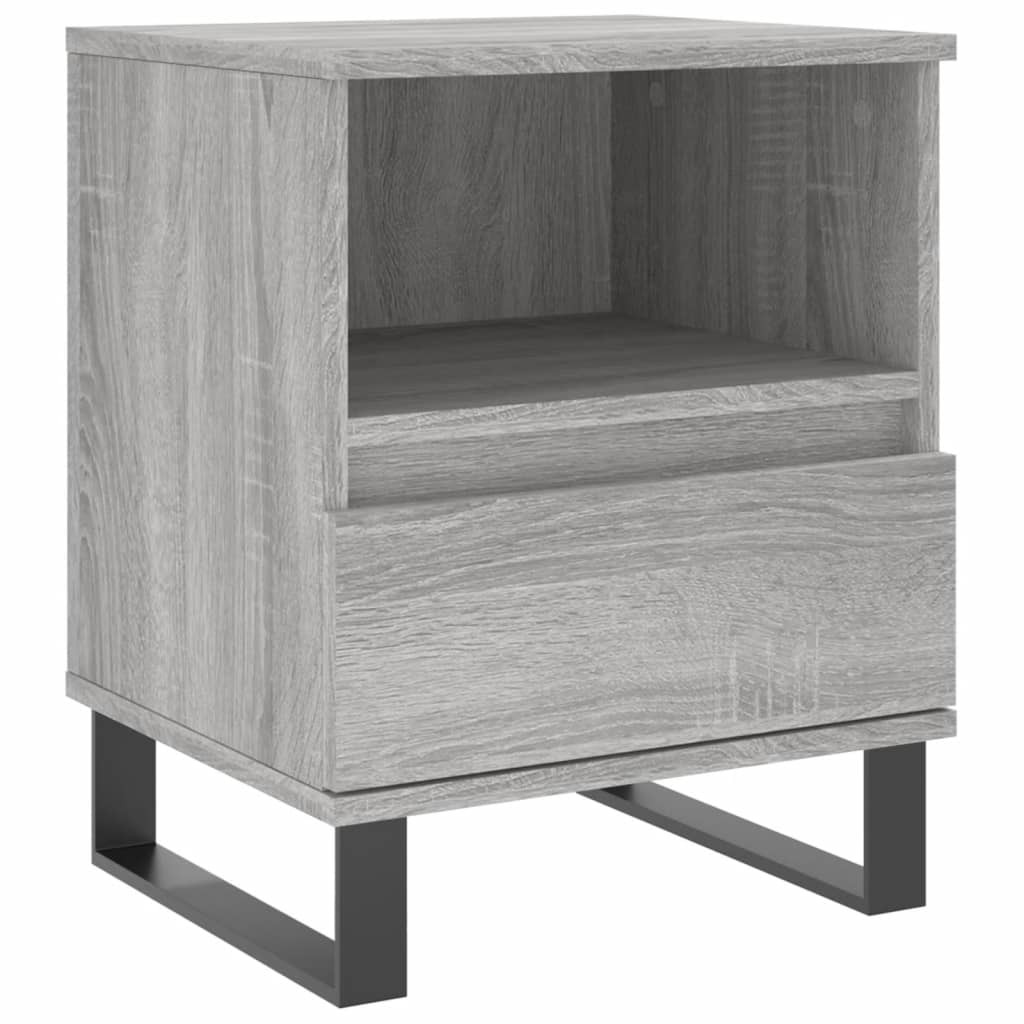 Nachtkastjes 2 st 40x35x50 cm bewerkt hout grijs sonoma eiken Nachtkastjes | Creëer jouw Trendy Thuis | Gratis bezorgd & Retour | Trendy.nl