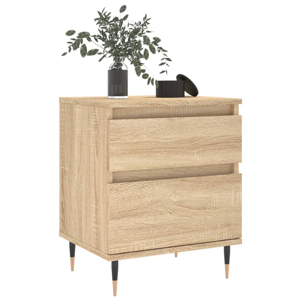 Nachtkastjes 2 st 40x35x50 cm sonoma eikenkleurig Nachtkastjes | Creëer jouw Trendy Thuis | Gratis bezorgd & Retour | Trendy.nl