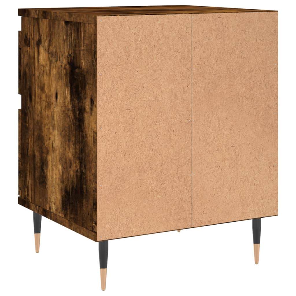 Nachtkastjes 2 st 40x35x50 cm bewerkt hout gerookt eikenkleurig Nachtkastjes | Creëer jouw Trendy Thuis | Gratis bezorgd & Retour | Trendy.nl