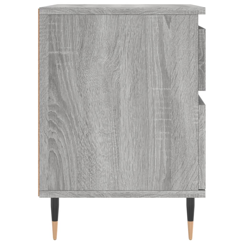 Nachtkastje 40x35x50 cm bewerkt hout grijs sonoma eikenkleurig Nachtkastjes | Creëer jouw Trendy Thuis | Gratis bezorgd & Retour | Trendy.nl