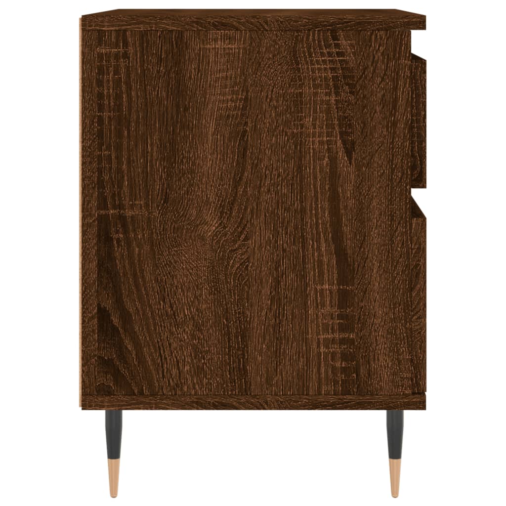 Nachtkastjes 2 st 40x35x50 cm bewerkt hout bruin eikenkleur Nachtkastjes | Creëer jouw Trendy Thuis | Gratis bezorgd & Retour | Trendy.nl