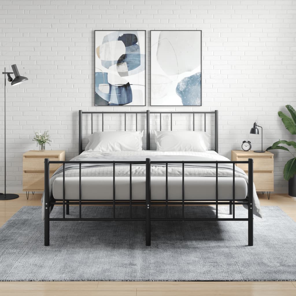 Nachtkastjes 2 st 40x35x50 cm sonoma eikenkleurig Nachtkastjes | Creëer jouw Trendy Thuis | Gratis bezorgd & Retour | Trendy.nl