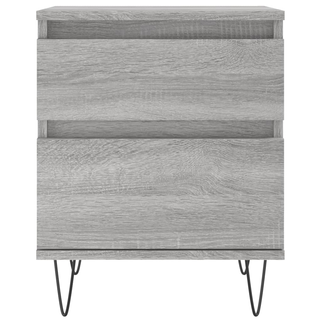 Nachtkastjes 2 st 40x35x50 cm bewerkt hout grijs sonoma eiken Nachtkastjes | Creëer jouw Trendy Thuis | Gratis bezorgd & Retour | Trendy.nl