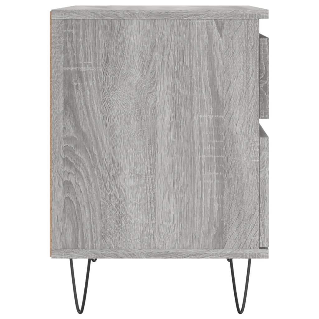 Nachtkastjes 2 st 40x35x50 cm bewerkt hout grijs sonoma eiken Nachtkastjes | Creëer jouw Trendy Thuis | Gratis bezorgd & Retour | Trendy.nl